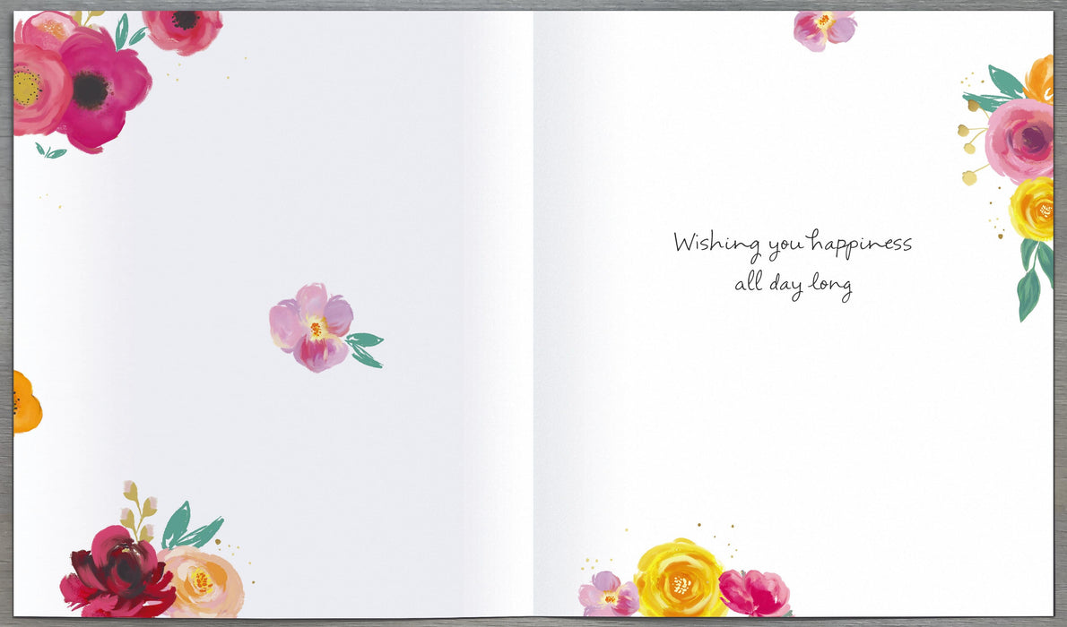 Velvet Bloom Birthday Card for Conv, Conv Design
