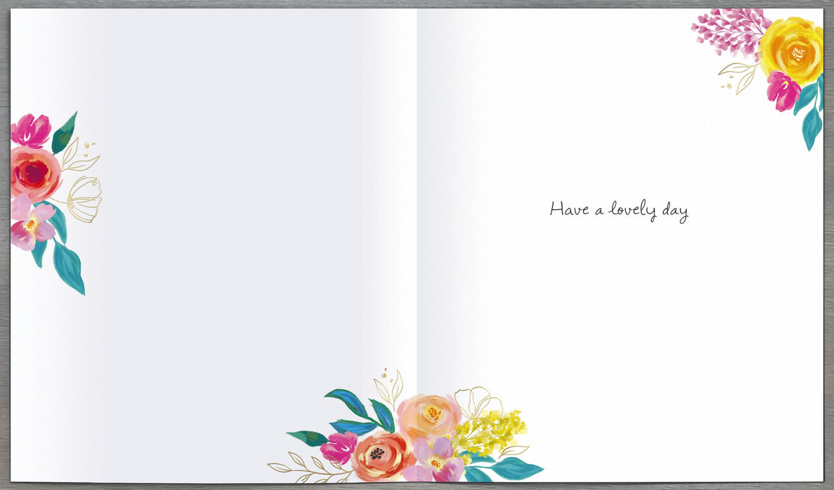 Velvet Bloom Birthday Card for Conv, Conv Design