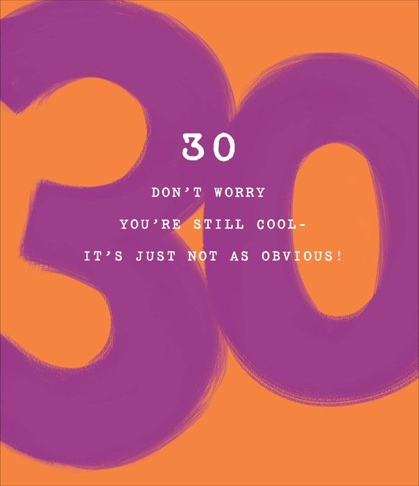 How Old?! Birthday Card for 30th, Hum Design