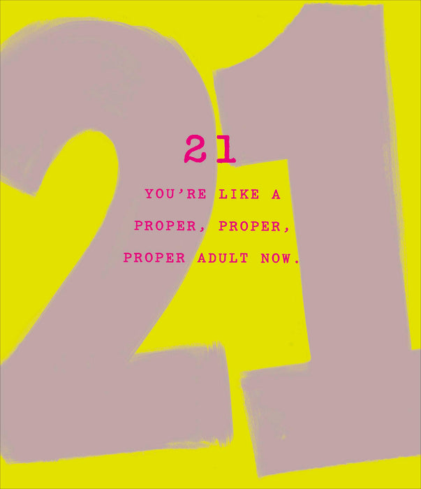 How Old?! Birthday Card for 21st, Hum Design