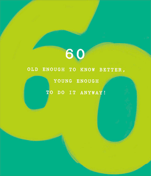 How Old?! Birthday Card for 60th, Hum Design