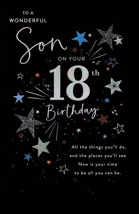 Gibson Birthday Card for 18th, Conv Design
