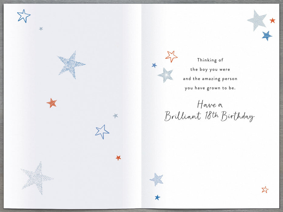 Gibson Birthday Card for 18th, Conv Design