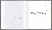 21st Birthday Card - back