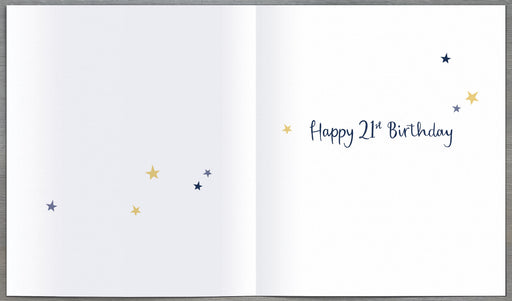 21st Birthday Card - back