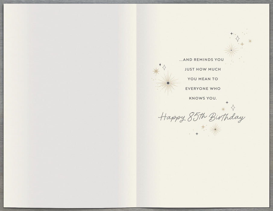 Gibson Birthday Card for 85th, Conv Design