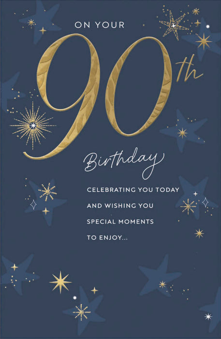 Gibson Birthday Card for 90th, Conv Design