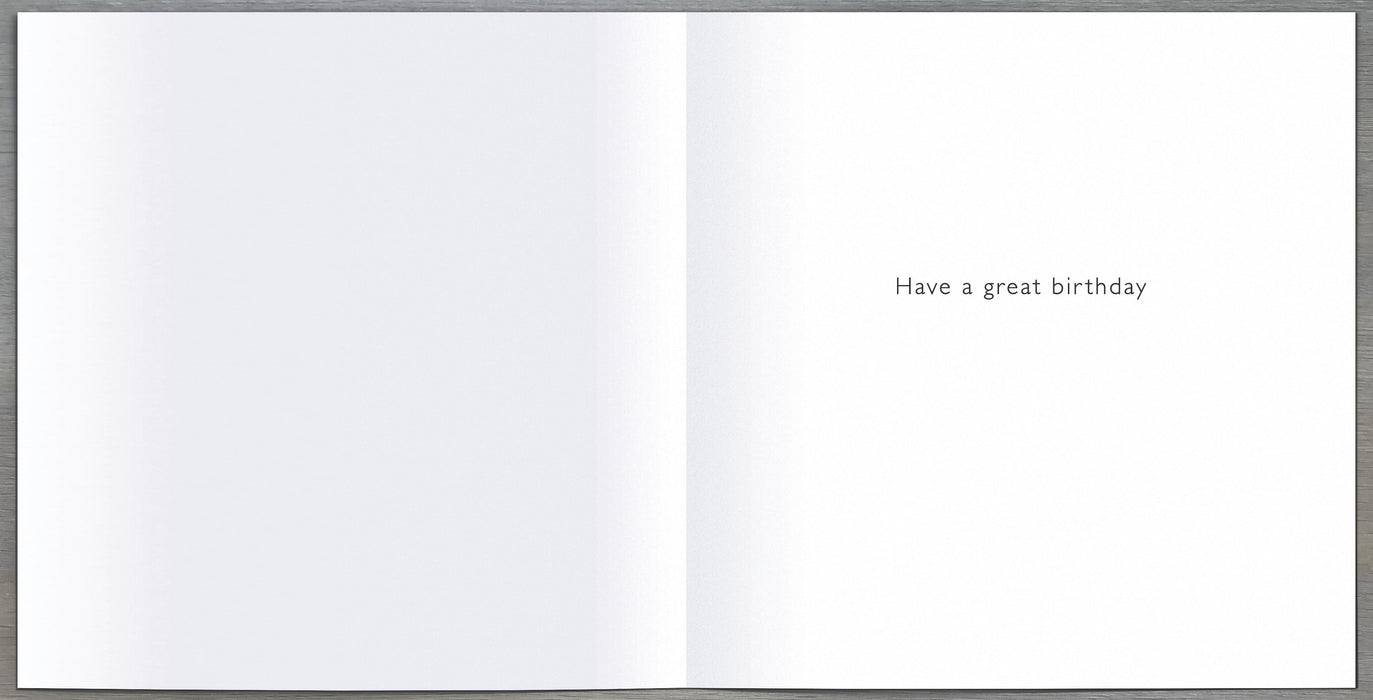 Signature Moondust Birthday Card for 40th, Conv Design