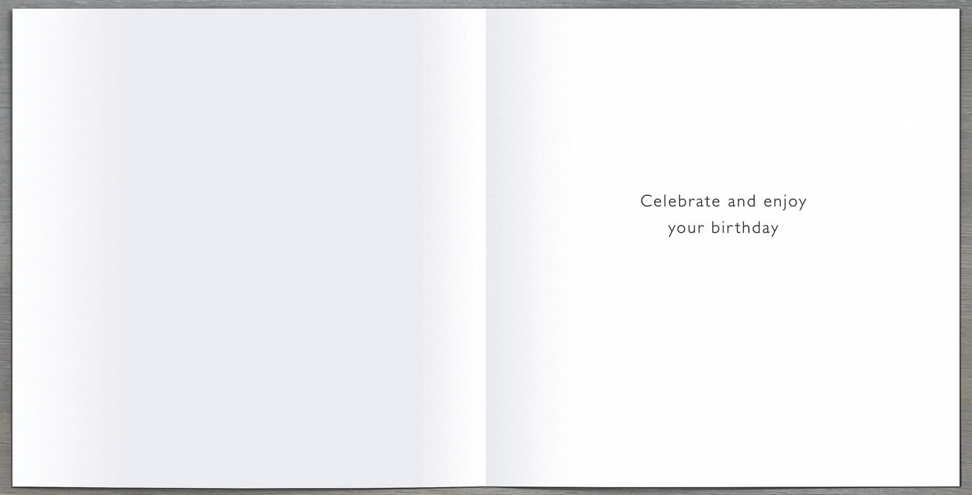 Signature Moondust Birthday Card for 70th, Conv Design