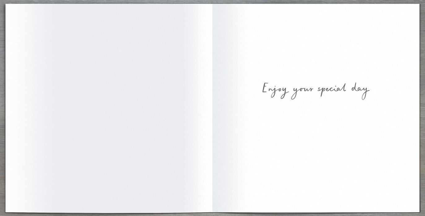 Signature Cherry Bloom Birthday Card for 50th, Conv Design