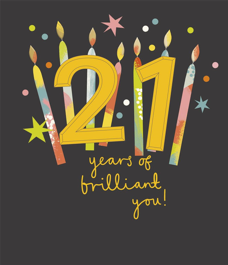 Carlton | 21st Birthday Card | Conventional Design | With Envelope