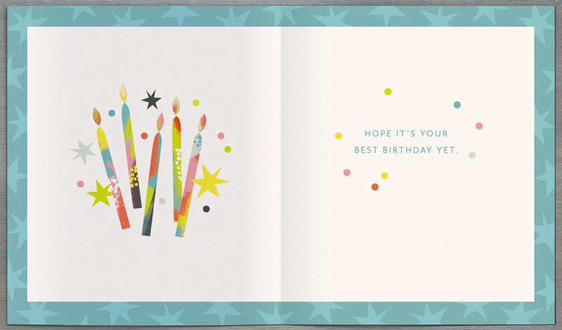 21st Birthday Card - back