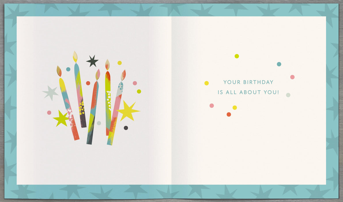 Zig Zag Birthday Card for 40th, Conv Design