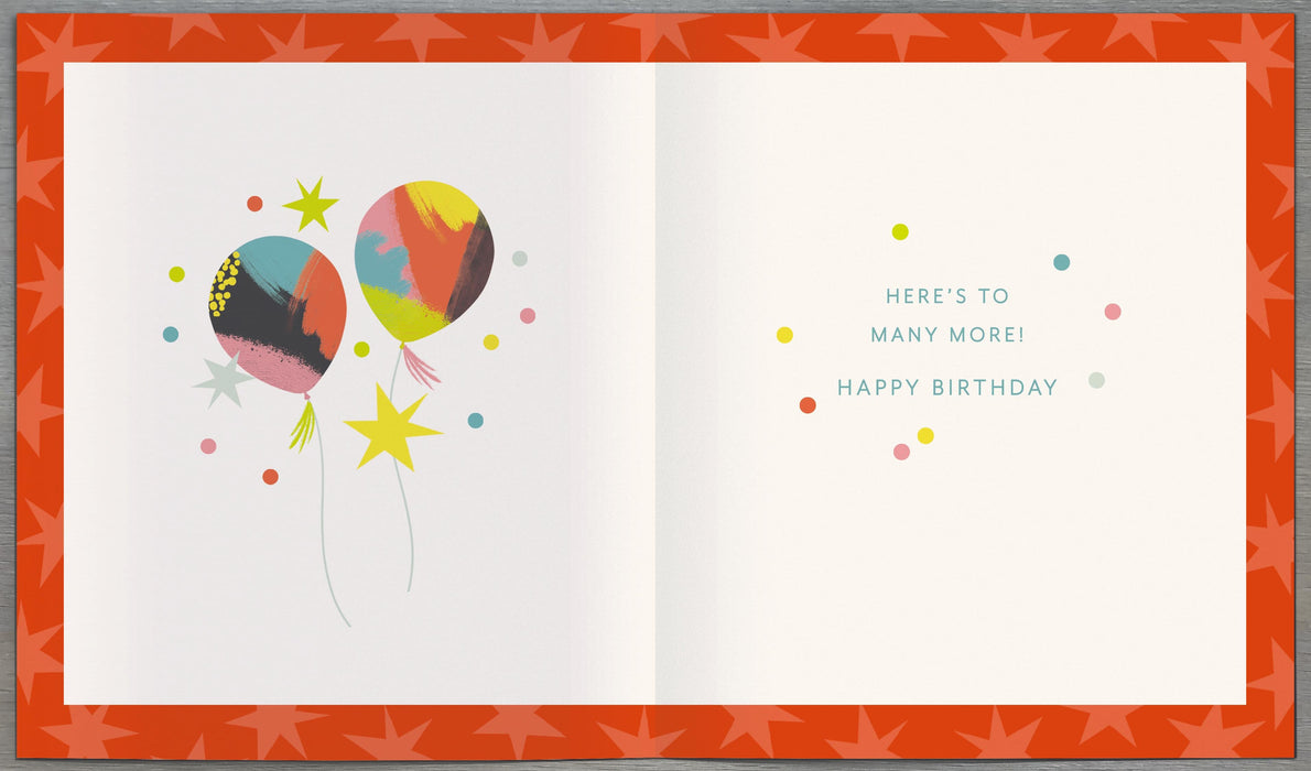 Zig Zag Birthday Card for 50th, Conv Design