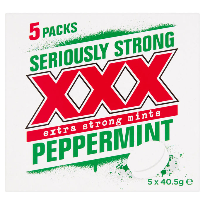 XXX Extra strong Mints Peppermint 5-Pack (40.5g Each)