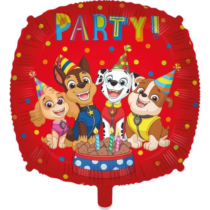 Paw Patrol Party - 17" Foil Helium (Optional Helium Inflation)