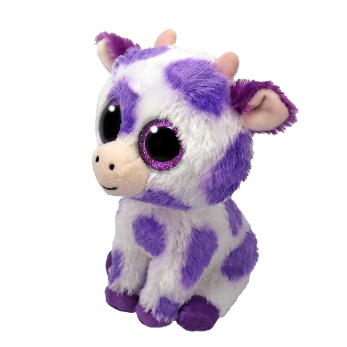 Ty Beanie Boos Regular - Ethel the Cow soft toy - side