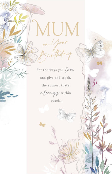 Gibson | Birthday Card Mum | Conventional Design | With Envelope