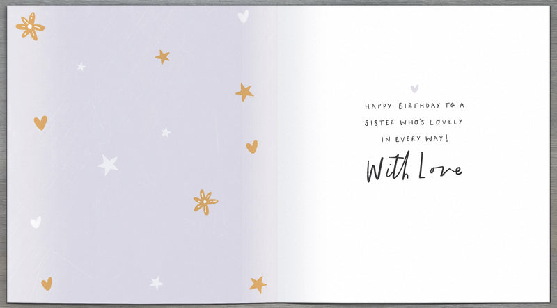 Birthday Card Sister - inside
