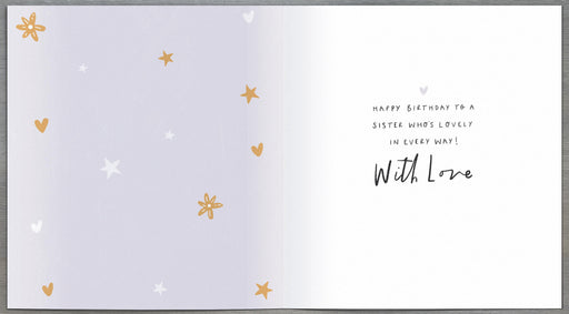 Birthday Card Sister - inside