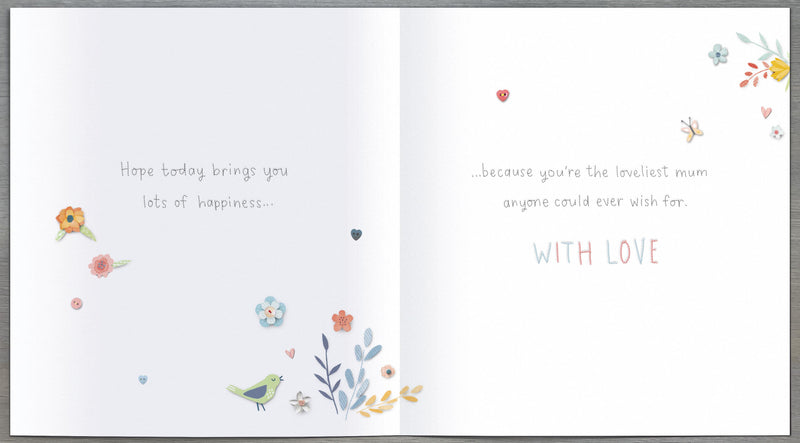 Birthday Card Mum - inside