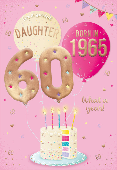 1965 Happy 60th Birthday Daughter From The Year You Were Born
