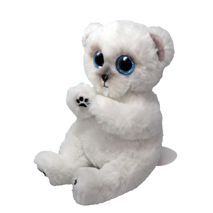 Ty Beanie Bellies Regular - Wuzzy the Bear soft toy - side