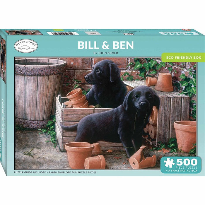 500 Piece Jigsaw Puzzle - Bill and Ben Labrador Puppies