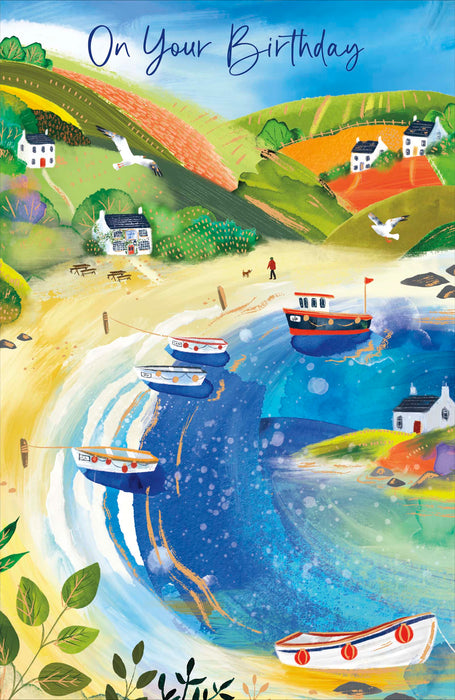 Gibson Birthday Card for Masc, Conv Design