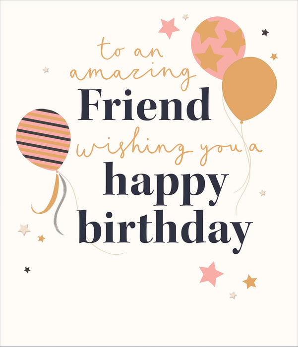 Carlton Birthday Card for Friend, Conv Design