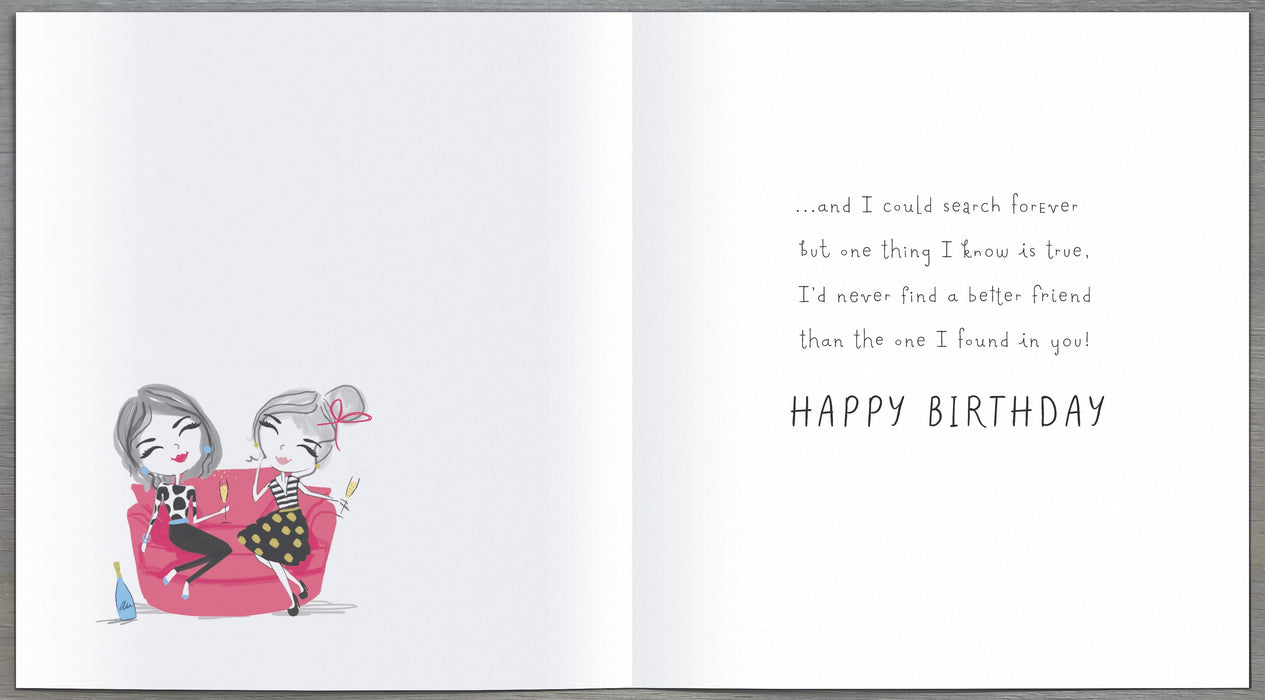 Carlton Birthday Card for Friend, Conv Design