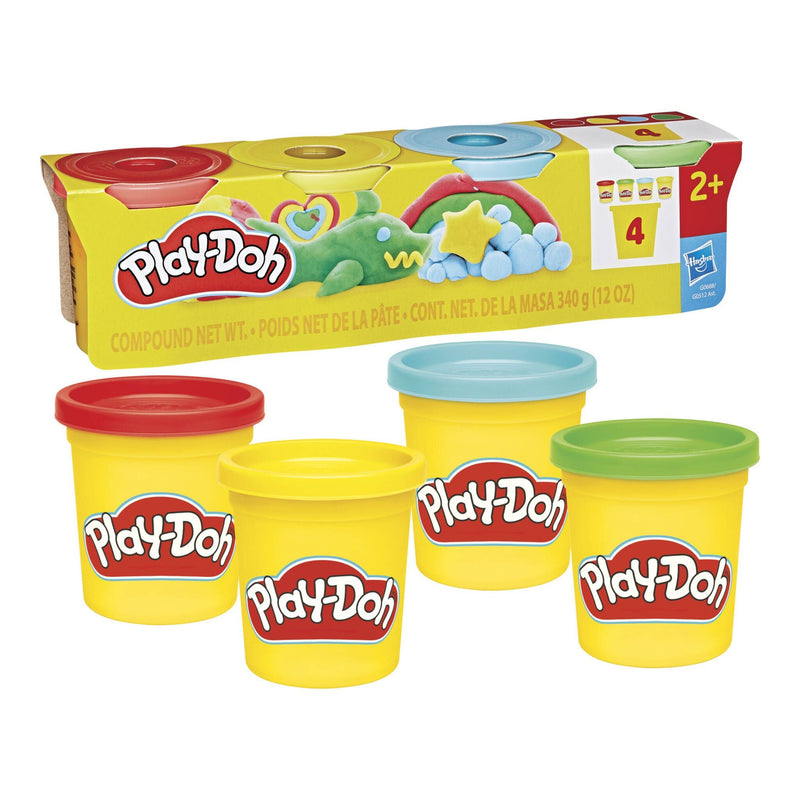 Play-Doh Classic 4 Pack (Assorted Colours)