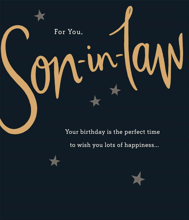Carlton | Birthday Card Son-in-law | Conventional Design | With Envelope