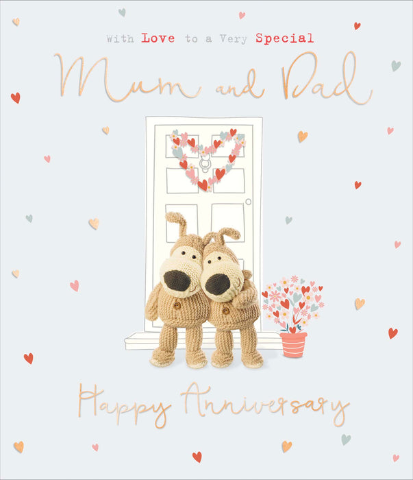 Boofle Anniversary Card for Wedding, Cute Design