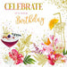 Birthday Card - Orchid Flowers Illustration