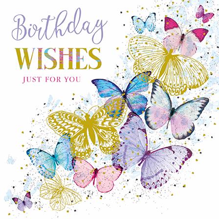 Birthday Card - Floral Perfume Bottle Illustration