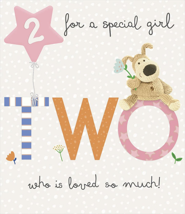 Carlton | 2nd Birthday Card Girl | Cute Design | With Envelope