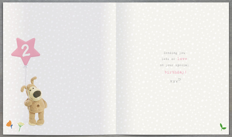2nd Birthday Card Girl - back