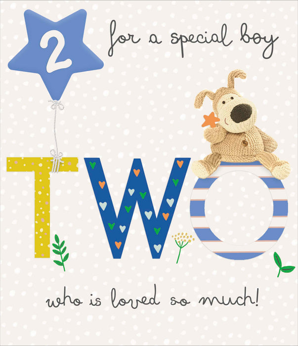 Boofle Birthday Card for 2, Cute Design