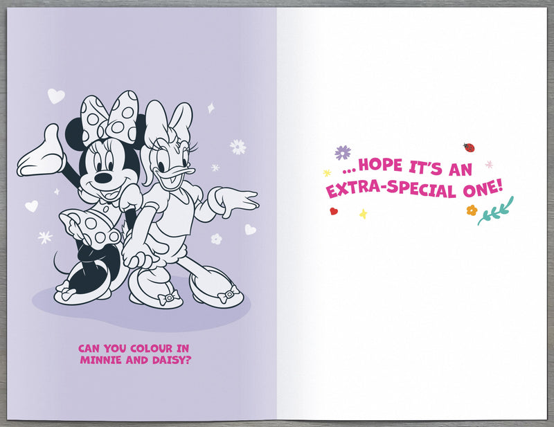 4th Birthday Card Girl - back