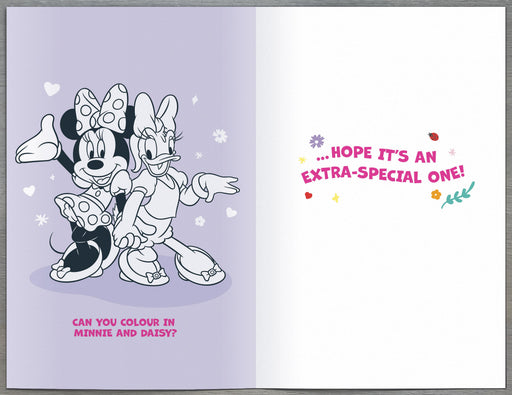 4th Birthday Card Girl - back