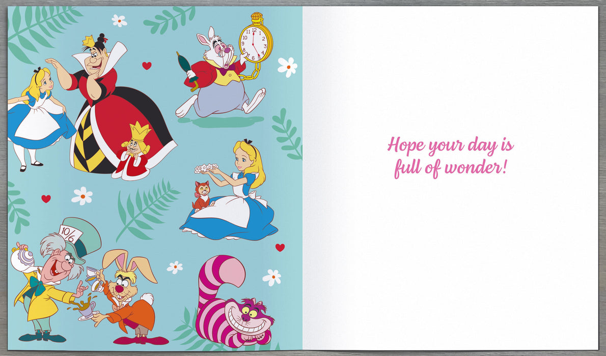 Disney Alice In Wonderland Birthday Card for 4, Juv Design