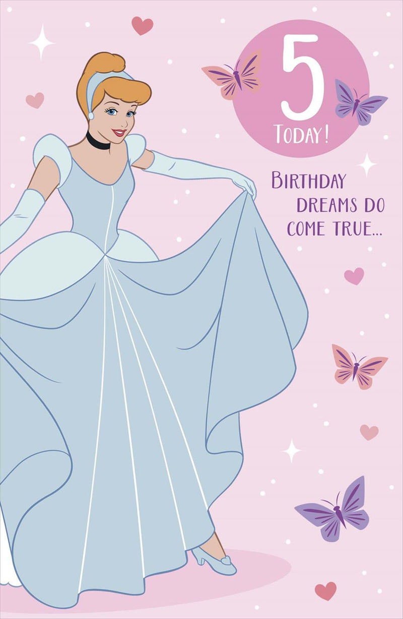 Carlton | 5th Birthday Card Girl | Juvenile Design | With Envelope