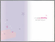 5th Birthday Card Girl - back