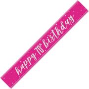 Pink Banner 70th Birthday