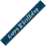 Banner 30th Birthday navy silver