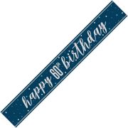 Banner 60th Birthday navy silver