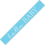 Banner Hello Baby Blue