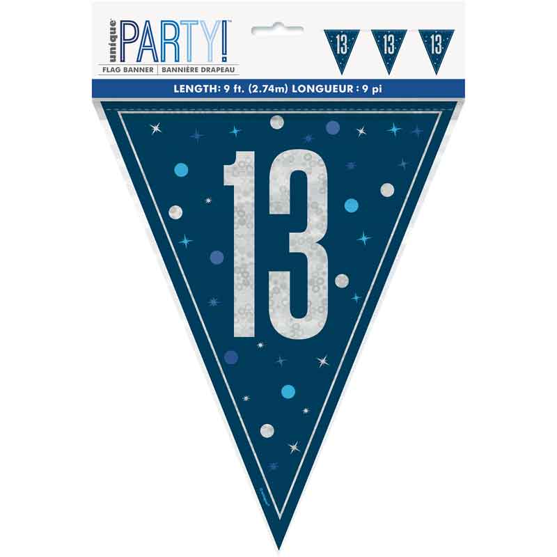 Banner Navy silver 13th