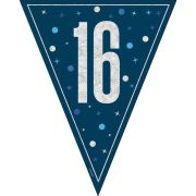 Banner Navy silver 16 Flag